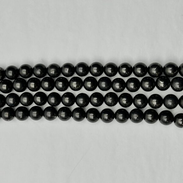 Elite Shungite Smooth Rounds 6mm 38cm - Image 2