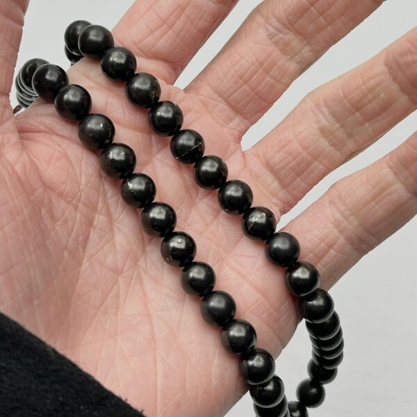 Elite Shungite Smooth Rounds 6mm 38cm - Image 3