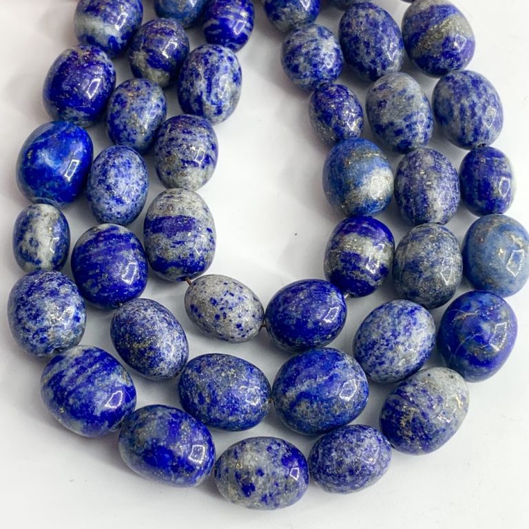 Lapis Lazuli Olive Shape Beads Approx 12 x 10mm 20cm Strand - Image 4