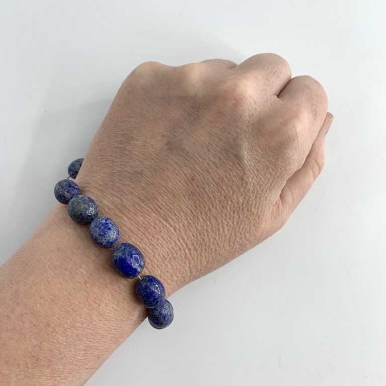 Lapis Lazuli Olive Shape Beads Approx 12 x 10mm 20cm Strand - Image 2