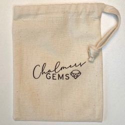 Chalmers Gems Cotton Branded Gift Bag 10 x 13cm