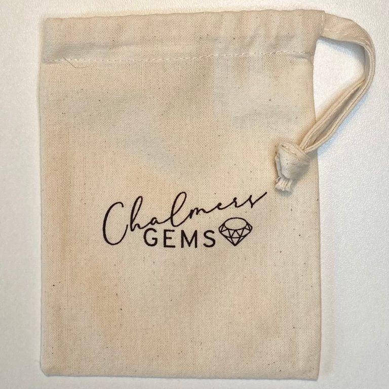 Chalmers Gems Cotton Branded Gift Bag 10 x 13cm