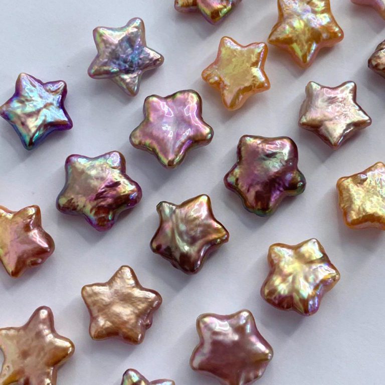 Freshwater Cultured Star Pearls 11-12mm Half Drilled 2 Piece Pack - Image 5