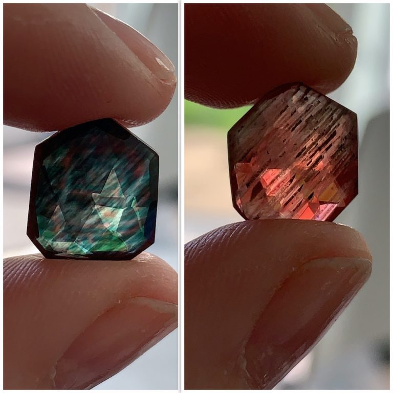 Andesine Double-Sided Faceted Cabochon Approx 10 - 15mm - Image 6