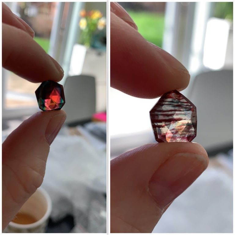 Andesine Double-Sided Faceted Cabochon Approx 10 - 15mm - Image 5