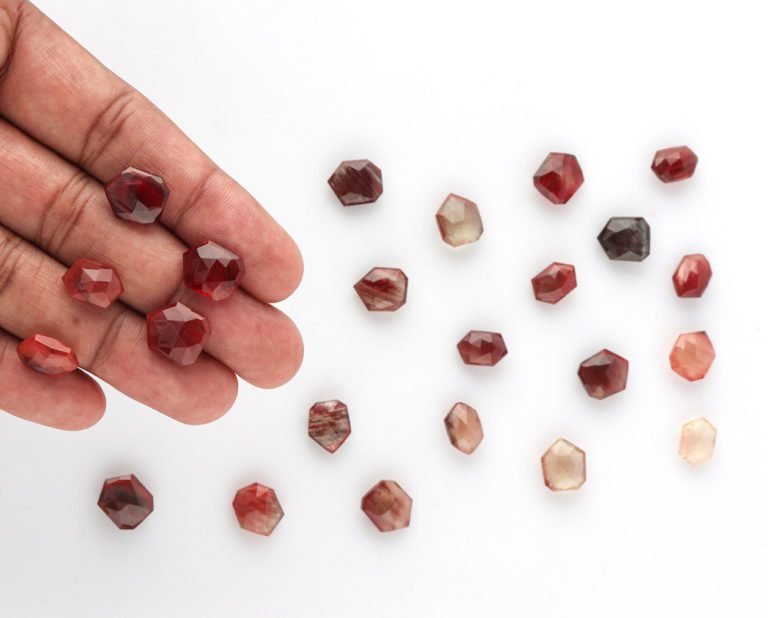 Andesine Double-Sided Faceted Cabochon Approx 10 - 15mm - Image 2
