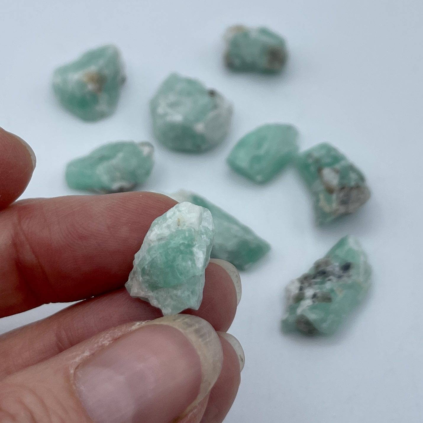 Emerald Rough Specimen Small 1 x 1.2-2cm Single Piece - Image 3