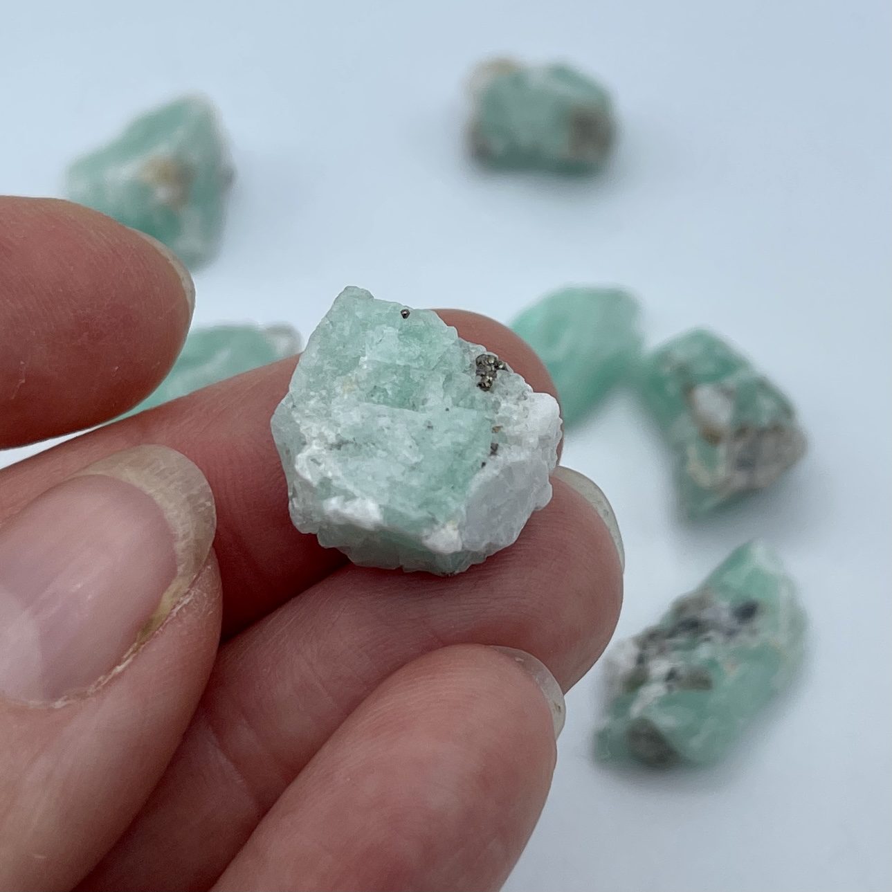 Emerald Rough Specimen Small 1 x 1.2-2cm Single Piece - Image 4