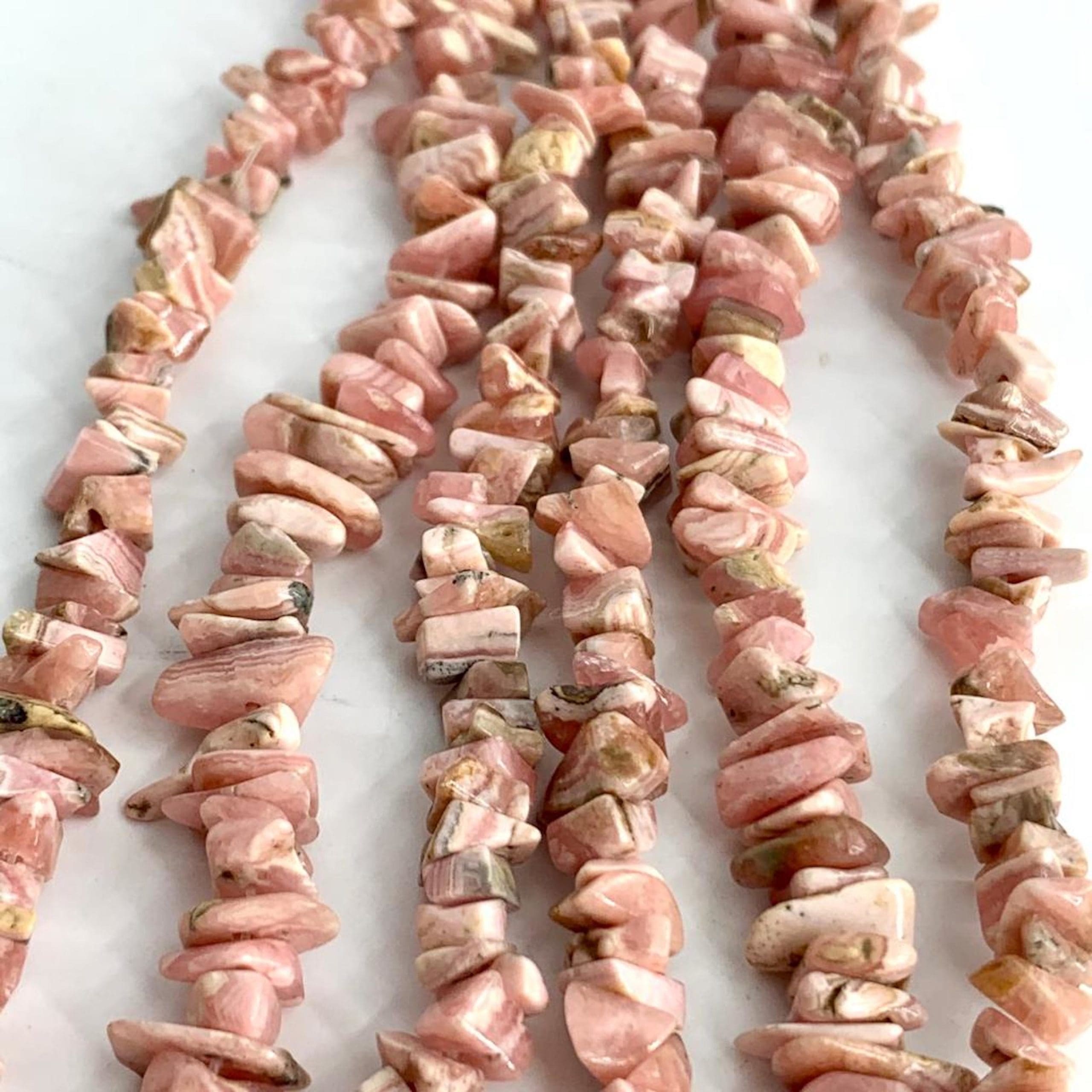 Rhodochrosite Chips 3-6mm Approx 38cm Strand - Image 4