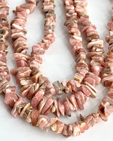 Rhodochrosite Chips 3-6mm Approx 38cm Strand