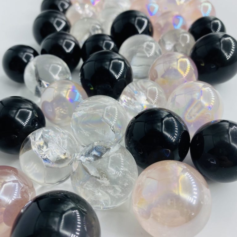 Aura Rose Quartz 2cm Mini Sphere - Image 4