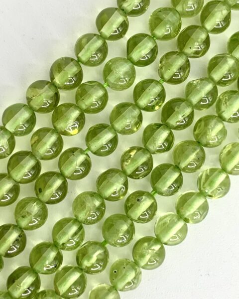 Peridot Smooth Rounds Approx 4mm Beads 38cm Strand