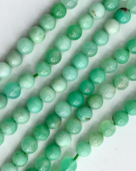 Chrysoprase 4mm Smooth Rounds 38cm Strand