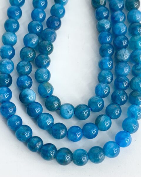Apatite 4mm Smooth Rounds 38cm Strand