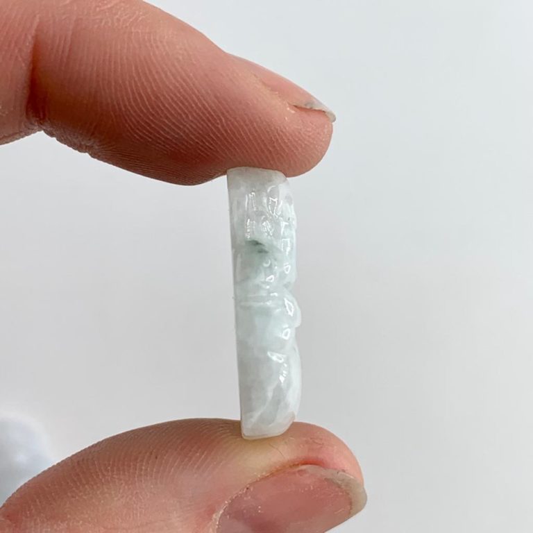 Jadeite Buddha Bead Approx 25 x 25mm 1mm Drill Hole - Image 6