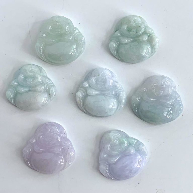 Jadeite Buddha Bead Approx 25 x 25mm 1mm Drill Hole