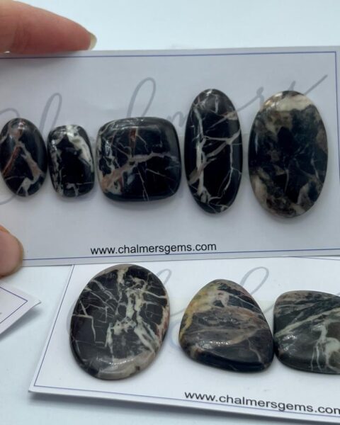 Coco Jasper SECONDS Mixed Size & Shape Top Drilled Cabochons 3 - 4 Piece Pack