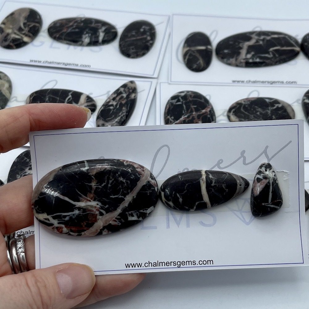 Coco Jasper SECONDS Mixed Size & Shape Cabochons 3 - 11 Piece Pack - Image 2