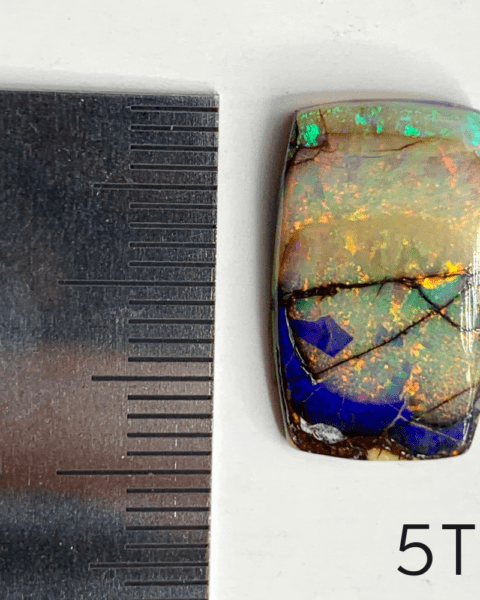 Sterling Opal Medium Rectangle Cabochon