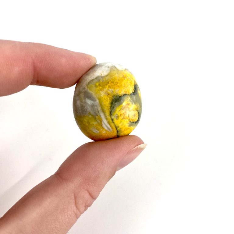 Bumblebee Jasper Tumble Stones Approx 3 x 2.5 x 2cm - Image 5