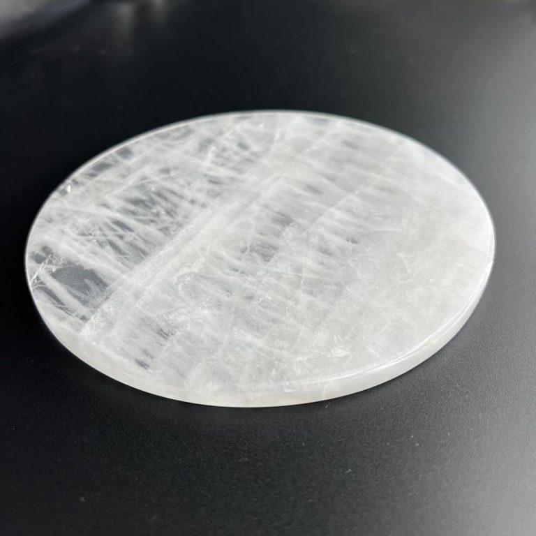 Clear Quartz Round Plate Approx 15cm - Image 3
