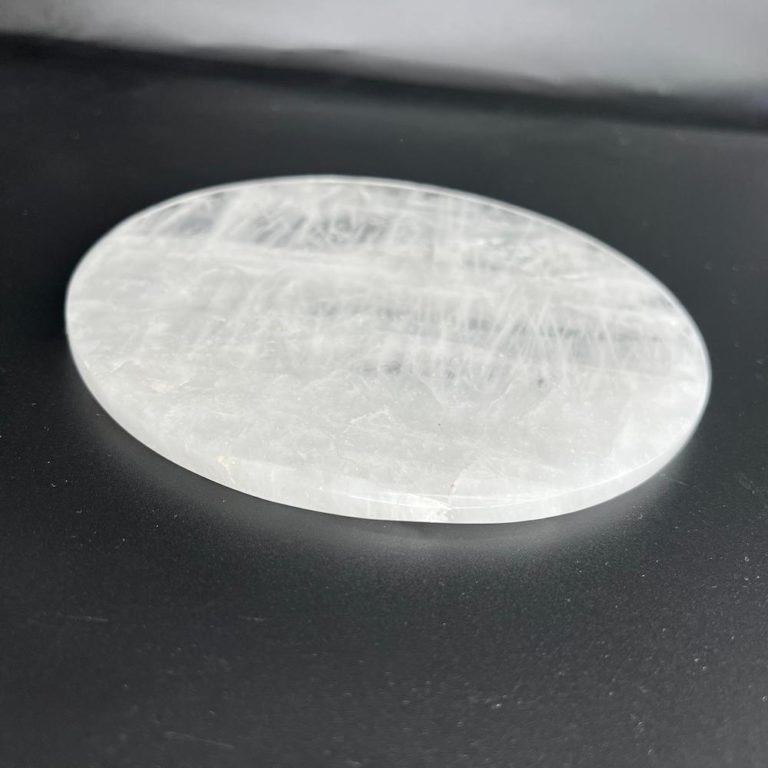 Clear Quartz Round Plate Approx 15cm - Image 4