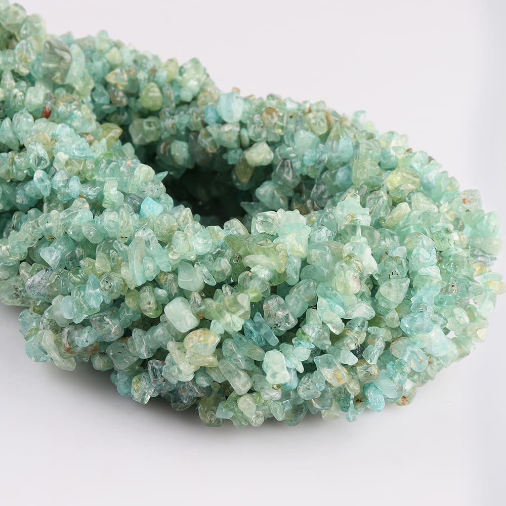 Aquamarine Chips 80cm Strand Approx 4 x 2mm with 0.6mm Drill Hole