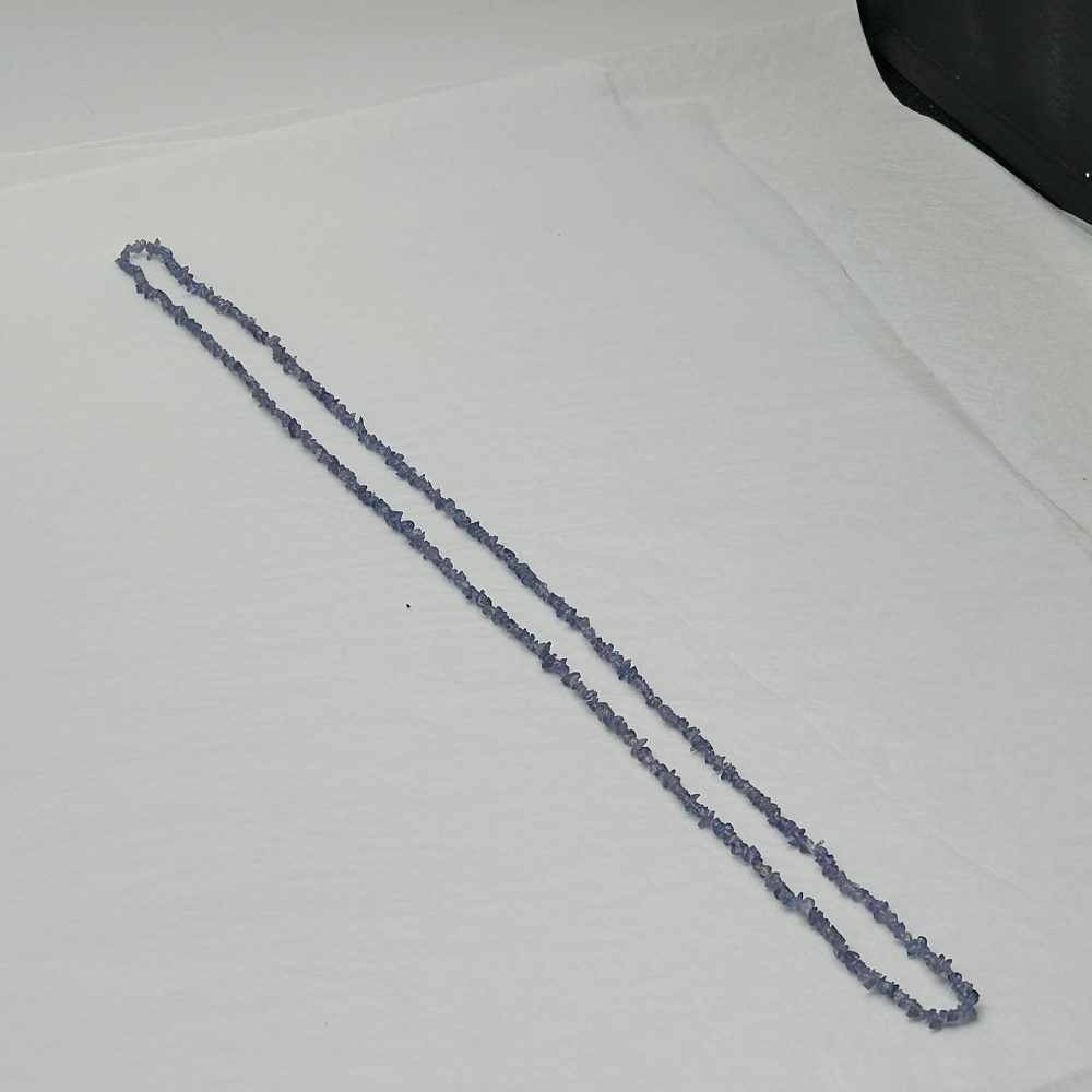 Tanzanite Tiny Chips 80cm Strand Approx 2 x 2mm with 0.6mm Drill Hole - Image 3