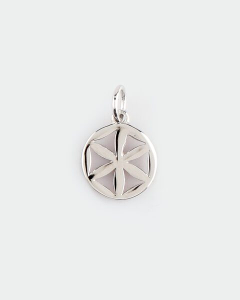 Heart Chakra Sterling Silver Charm Approx 10mm