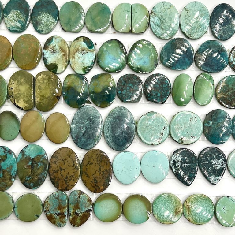 Turquoise Mixed Shape Cabochons Approx 12 - 20mm 2 Piece Pack - Image 2