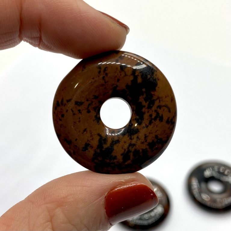 Mahogany Obsidian Donut Approx 30mm - Image 4