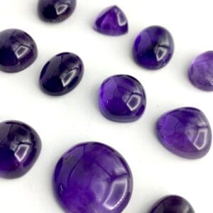 Amethyst Mixed Size & Shape Cabochons Approx 15 - 20mm