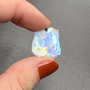 Rainbow Moonstone Slices Approx 15 - 25mm 7 Piece Pack