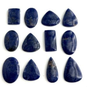 Sodalite Mixed Shape Cabochons Approx 30 - 40mm 2 Piece Pack