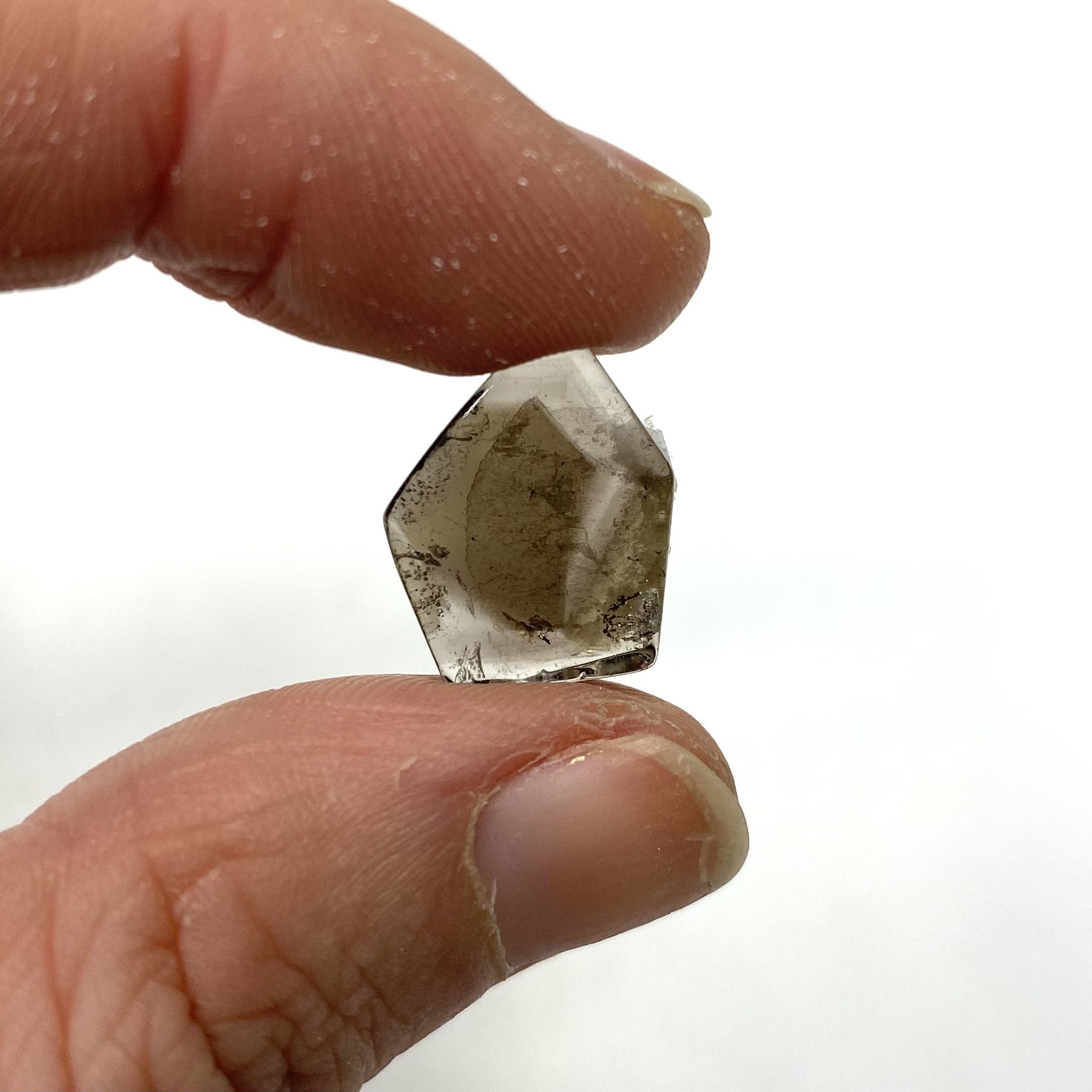 Smokey Quartz Hexagon Slices Approx 15 - 30mm 5 Piece Pack - Image 4