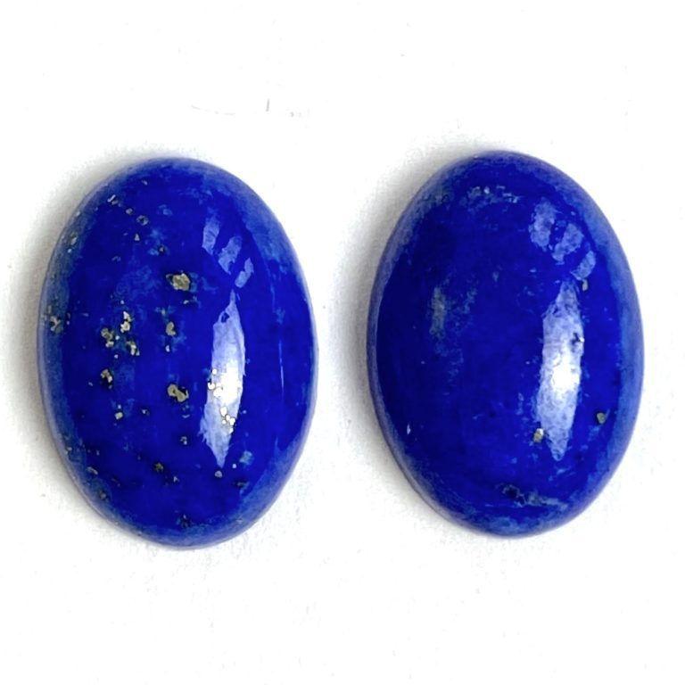 Lapis Lazuli Oval Cabochons Approx 14 x 10mm 2 Piece Pack - Image 3