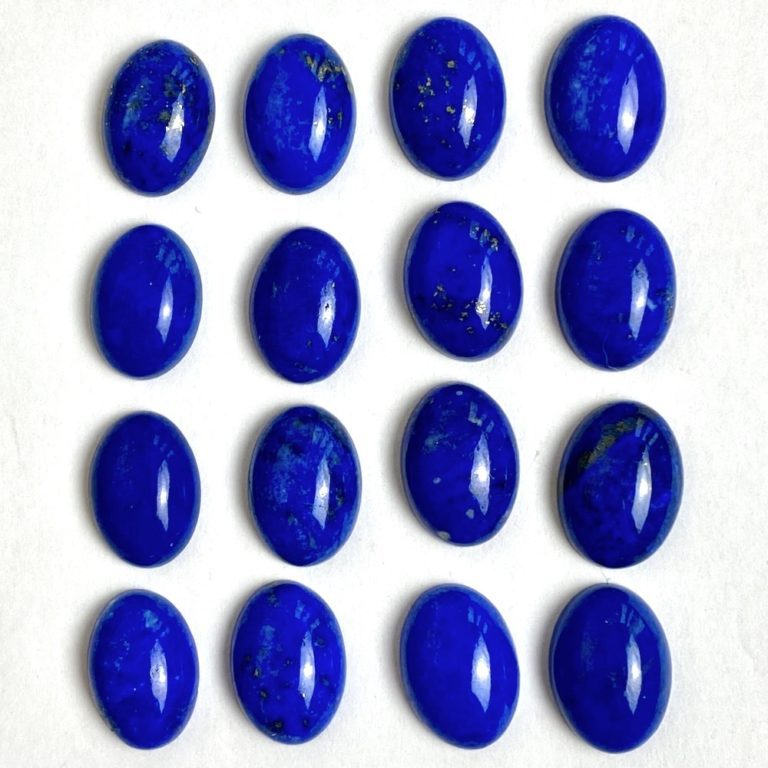 Lapis Lazuli Oval Cabochons Approx 14 x 10mm 2 Piece Pack - Image 2