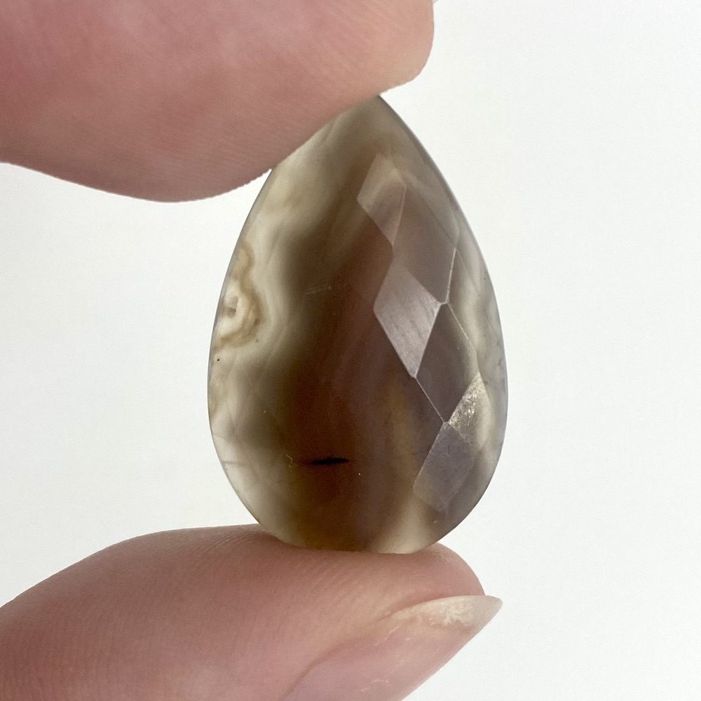 Botswana Agate Checker Cut Mixed Shape Cabochons Approx 20 - 25mm 3 Piece Pack - Image 5