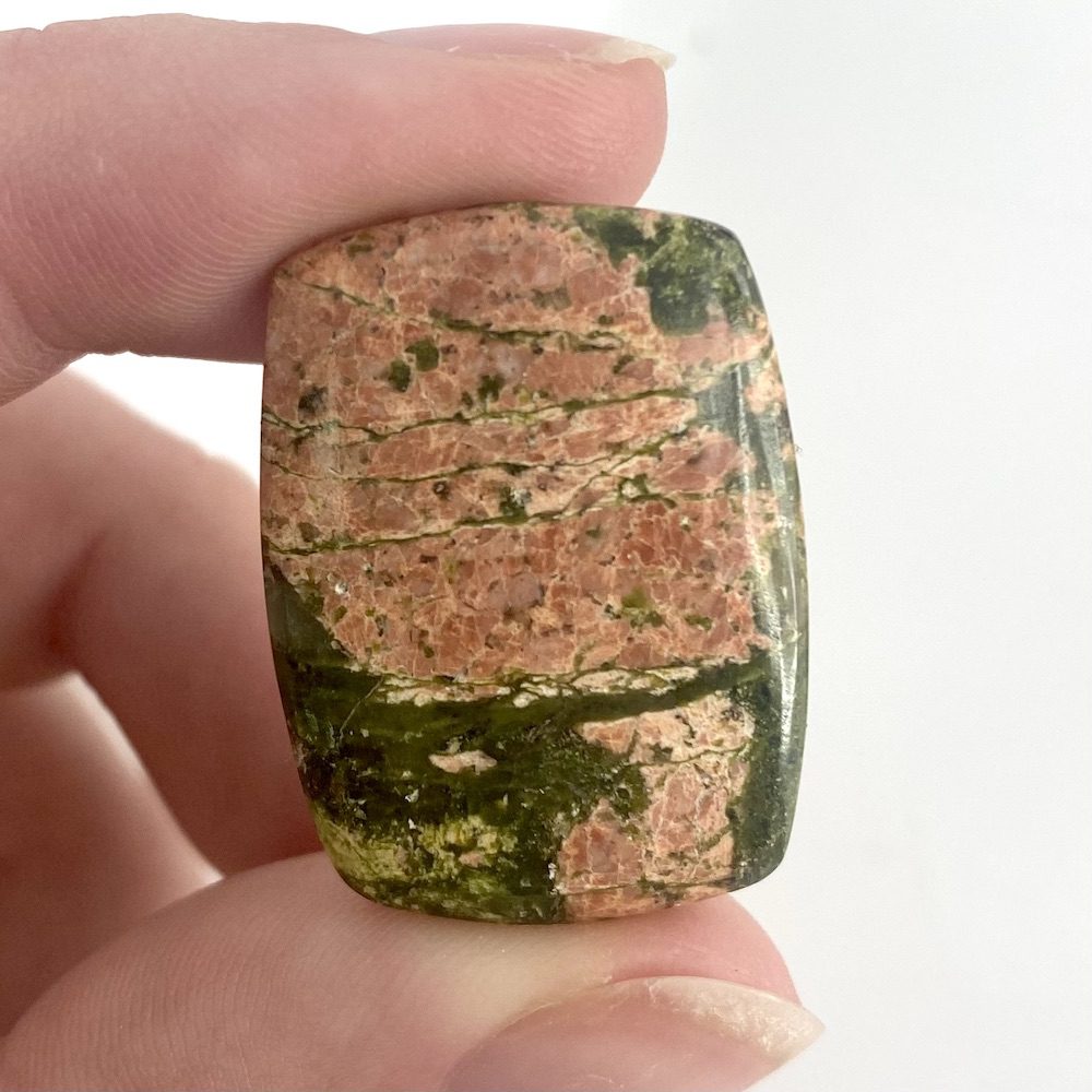 Unakite Mixed Shape Cabochons Approx 25 - 35mm 2 Piece Pack - Image 5