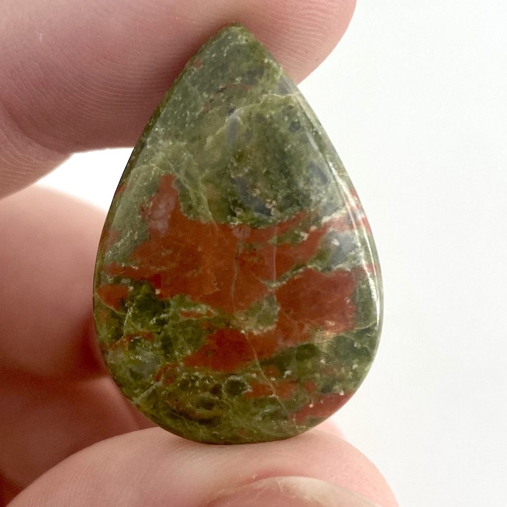 Unakite Mixed Shape Cabochons Approx 25 - 35mm 2 Piece Pack - Image 6