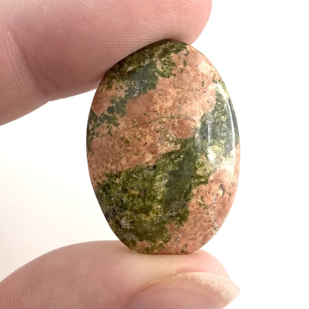 Unakite Mixed Shape Cabochons Approx 25 - 35mm 2 Piece Pack - Image 8