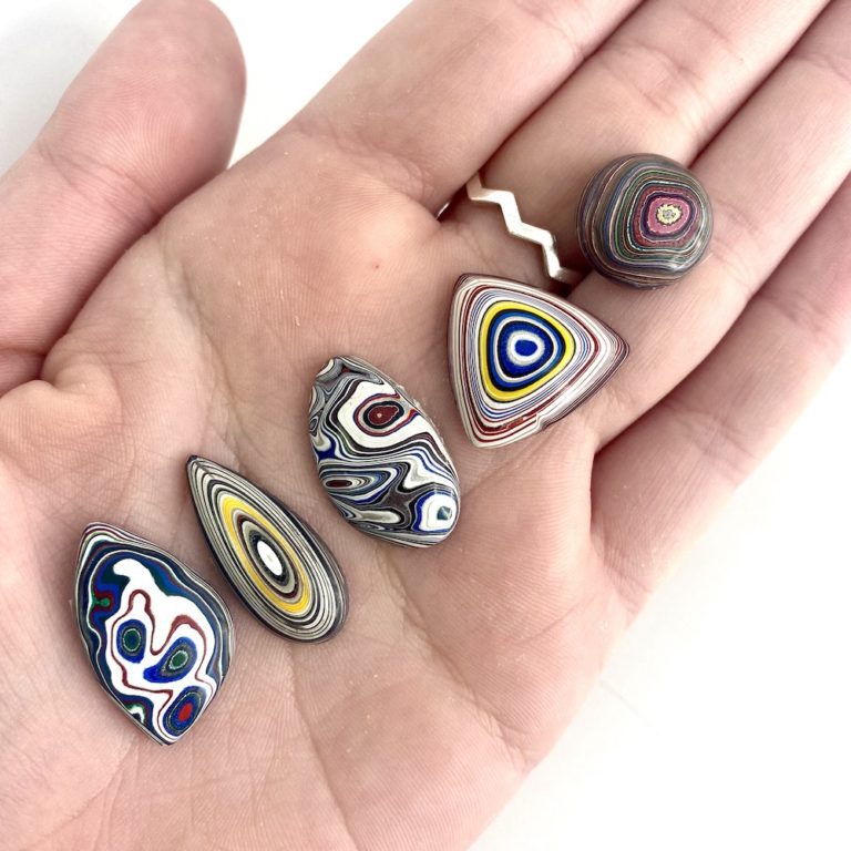 Fordite Mixed Shape Cabochon Approx 20 - 25mm - Image 7