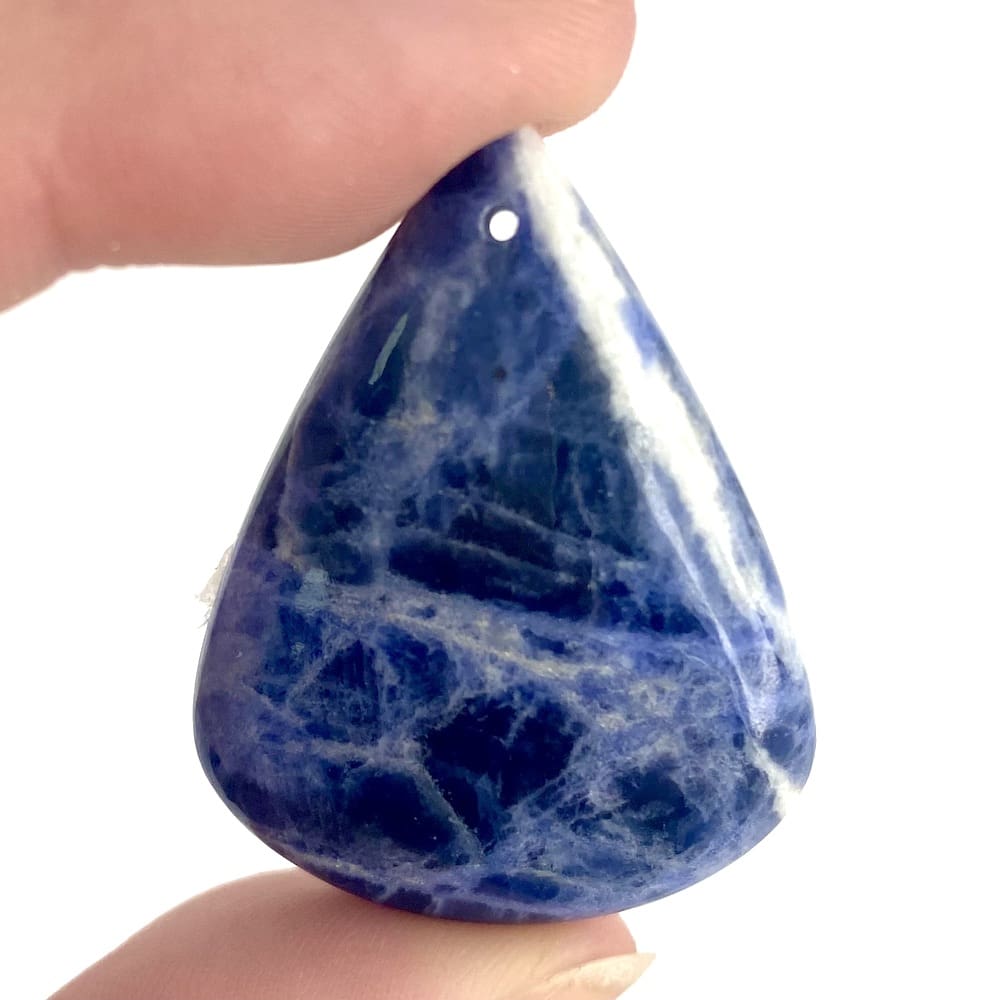 Sodalite Mixed Shape Top Drilled Cabochons Approx 35 - 45mm with 0.8mm Drill Hole - Image 2
