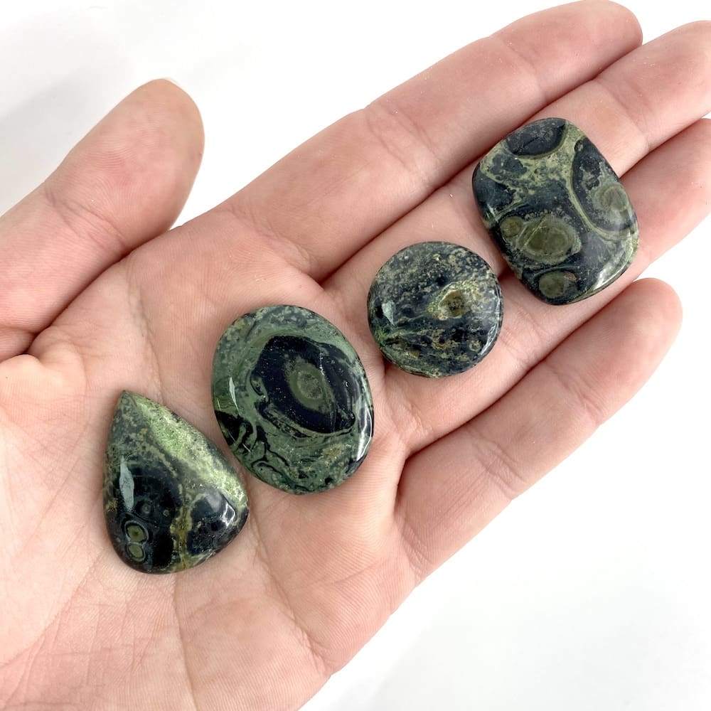 Kambaba Jasper Mixed Shape Cabochons Approx 20 - 25mm 2 Piece Pack - Image 2