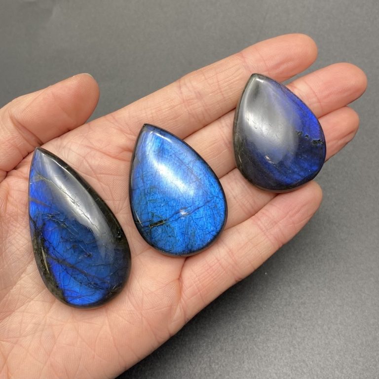 Electric Blue Labradorite Mixed Shape Cabochon Approx 40 - 60mm - Image 11