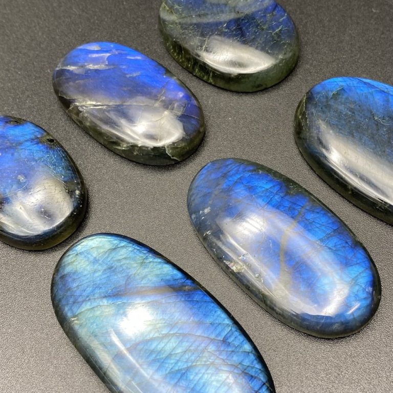Electric Blue Labradorite Mixed Shape Cabochon Approx 40 - 60mm - Image 8