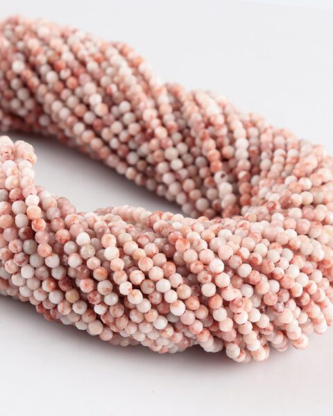 Red Wave Jasper Micro Faceted Rounds Beads Approx 2mm 32cm Strand