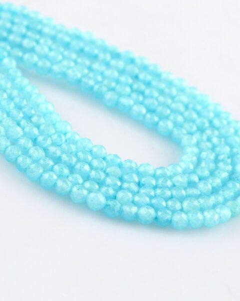 Amazonite Micro Faceted Rounds Beads Approx 2mm 32cm Strand