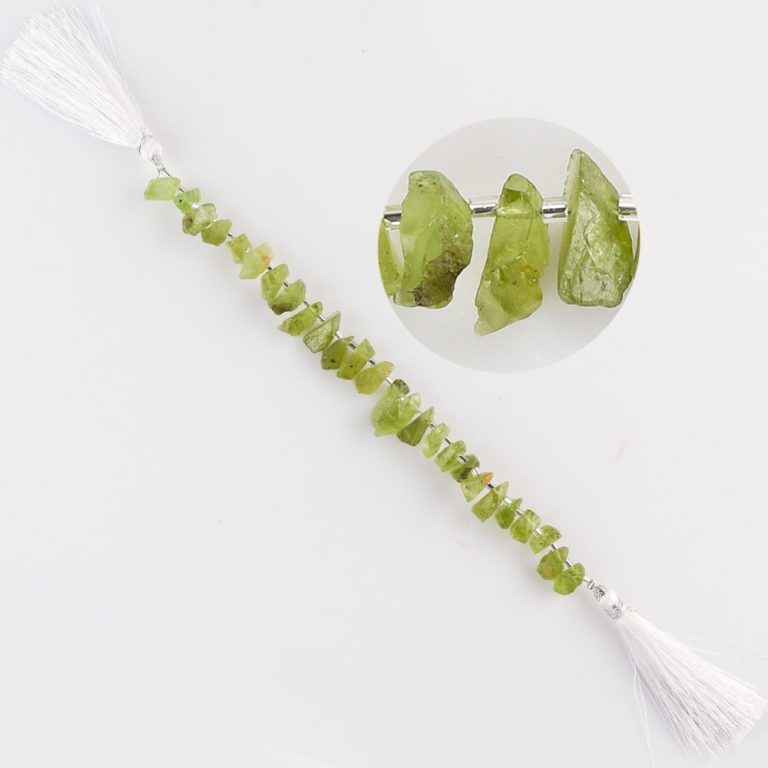 Peridot Top Drilled Raw Nuggets Approx 15 - 20mm Beads 6 - 10 Pieces Per Strand - Image 4