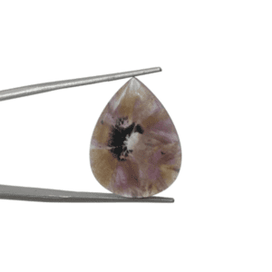 Trapiche Amethyst Pear-Shaped Cabochon Approx 22 x 12mm